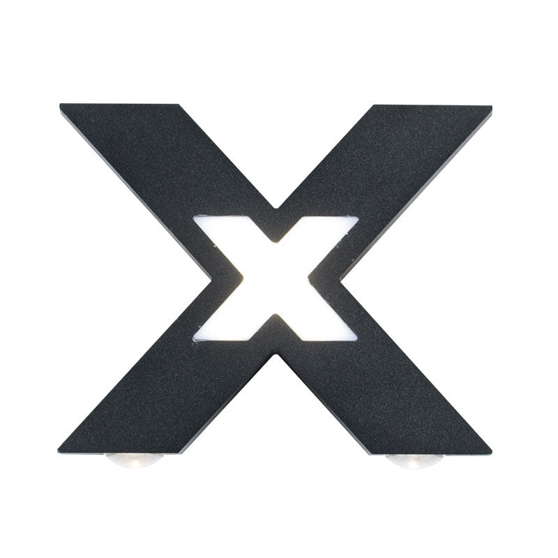 MaxBeam – Waterproof X-Shape LED Wall Light for Exterior Use