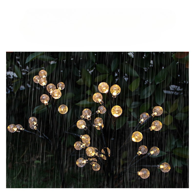 Sunny Wild Fennel Lights - 6-Pack Solar Garden Lights with 15 Warm White LEDs