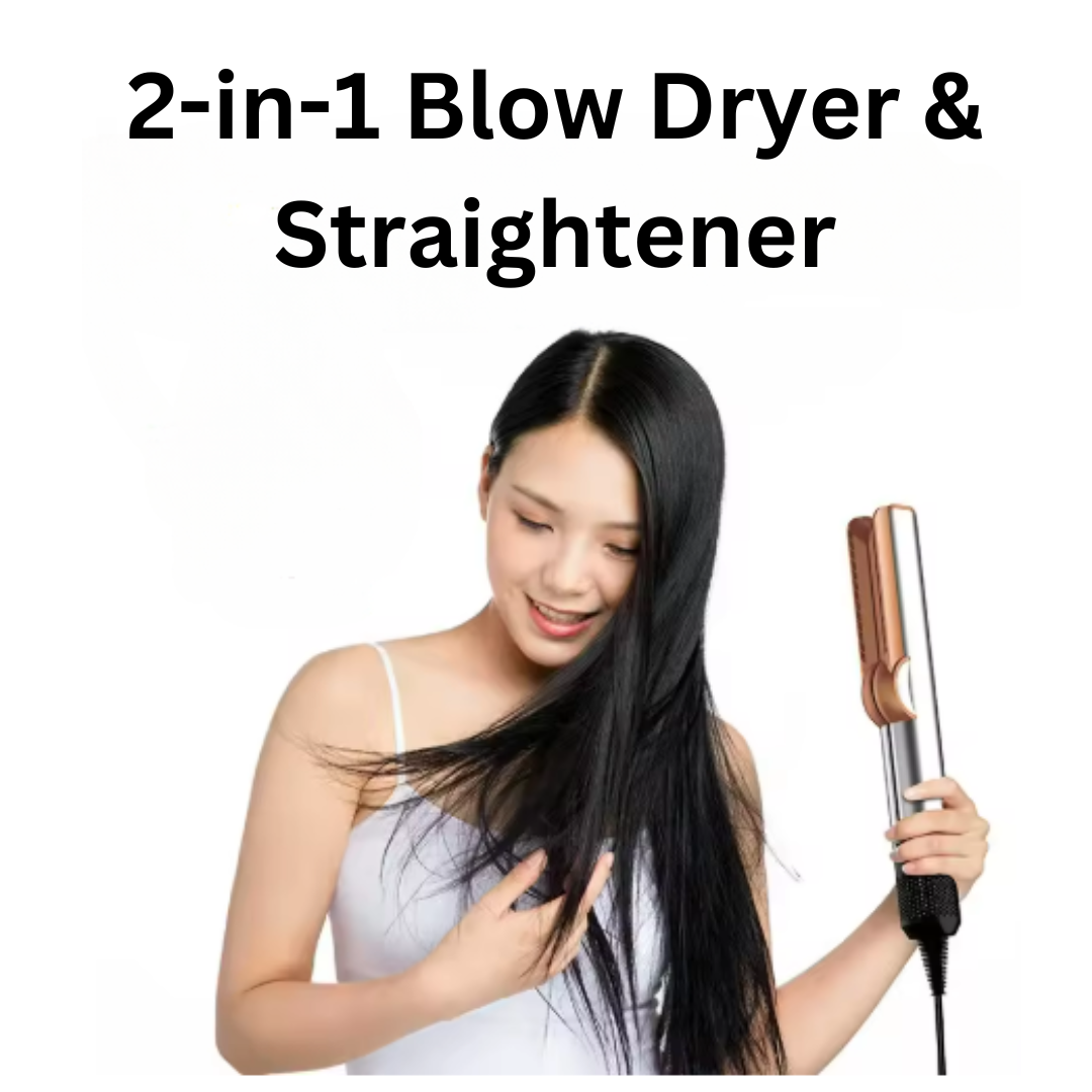 Blowzy Styler - 2-in-1 Blow Dryer & Straightener for Effortless Hair