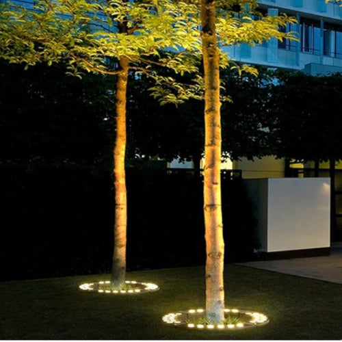 Charming Outdoor Tree Spotlights - Warm White LED Garden Lights for Landscape Lighting