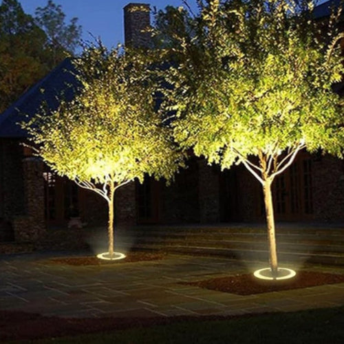 Charming Outdoor Tree Spotlights - Warm White LED Garden Lights for Landscape Lighting