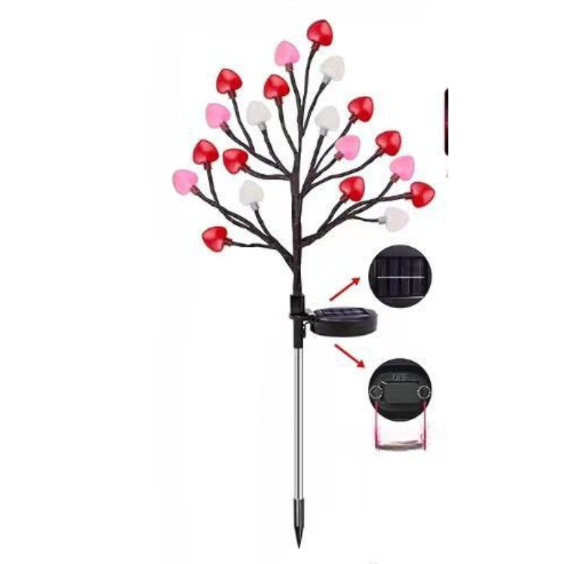 Sunny Wild Fennel Lights - 6-Pack Solar Garden Lights with 15 Warm White LEDs