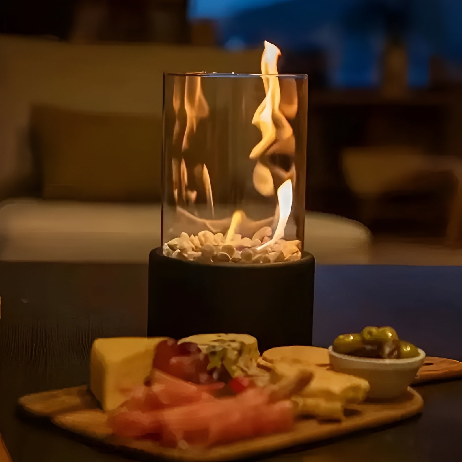 Liam's Portable Mini Fireplace - Stylish Outdoor Heater with Clean Bioethanol Fuel
