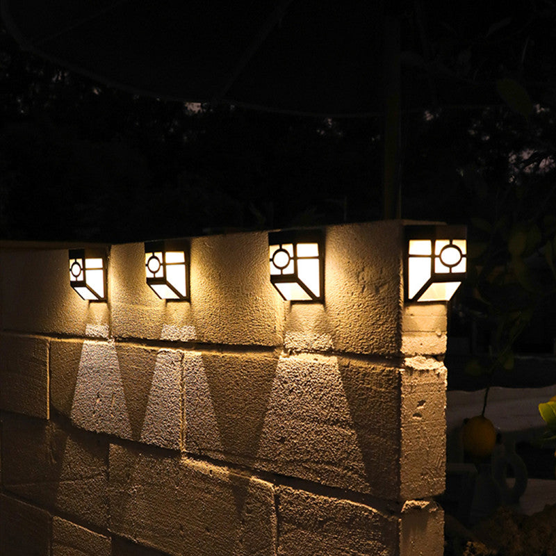 LumiBright – Japanese-Inspired Solar Wall Light for Outdoor Serenity