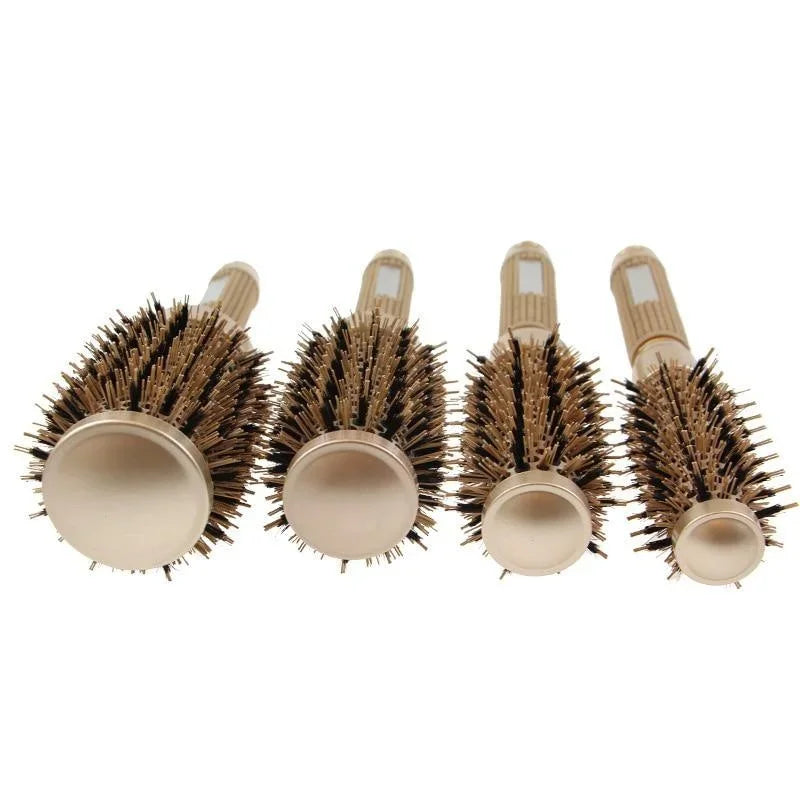 JadePro - Ionic Boar Bristle Round Hairbrush Set for Salon-Quality Styling