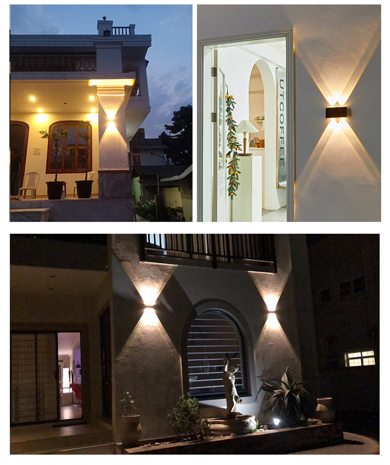 LunaLight – Sleek Solar Wall Lamp for Stylish Exteriors