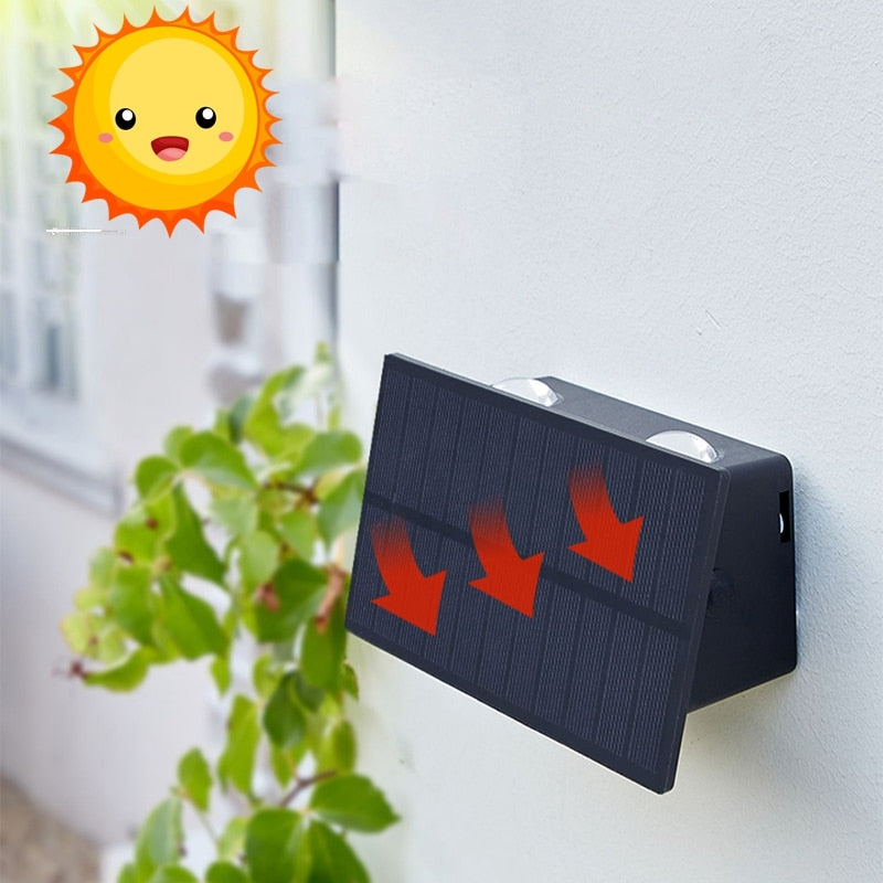 LunaLight – Sleek Solar Wall Lamp for Stylish Exteriors