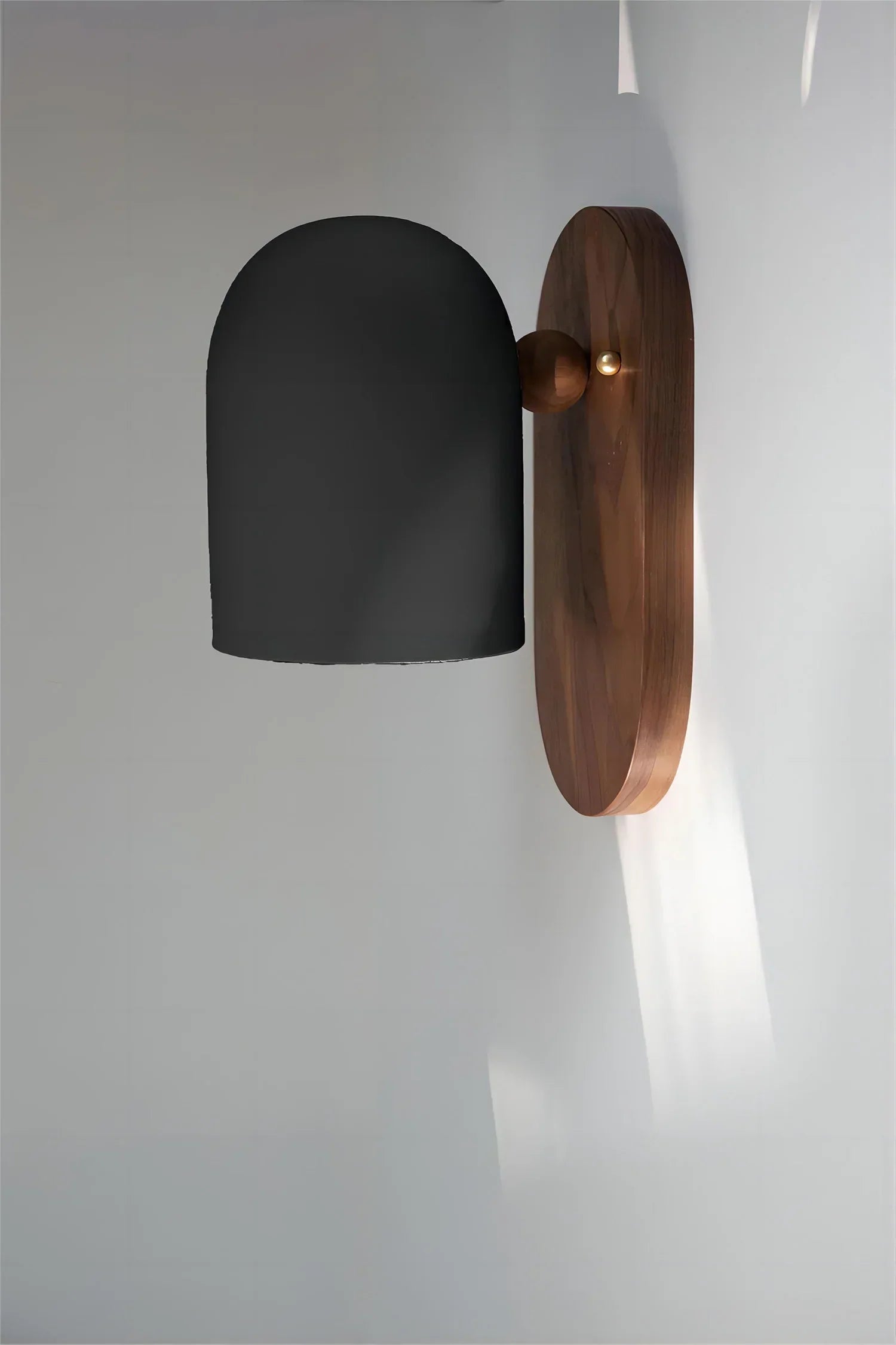 CedarGlow – Wabi-Sabi Walnut Wall Lamp for Natural Ambience