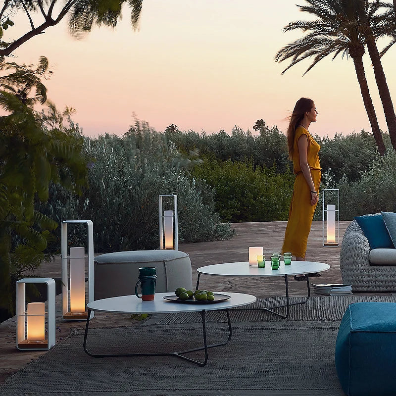 Mason Stainless Steel Solar Garden Lights - Waterproof Outdoor Light Fixtures