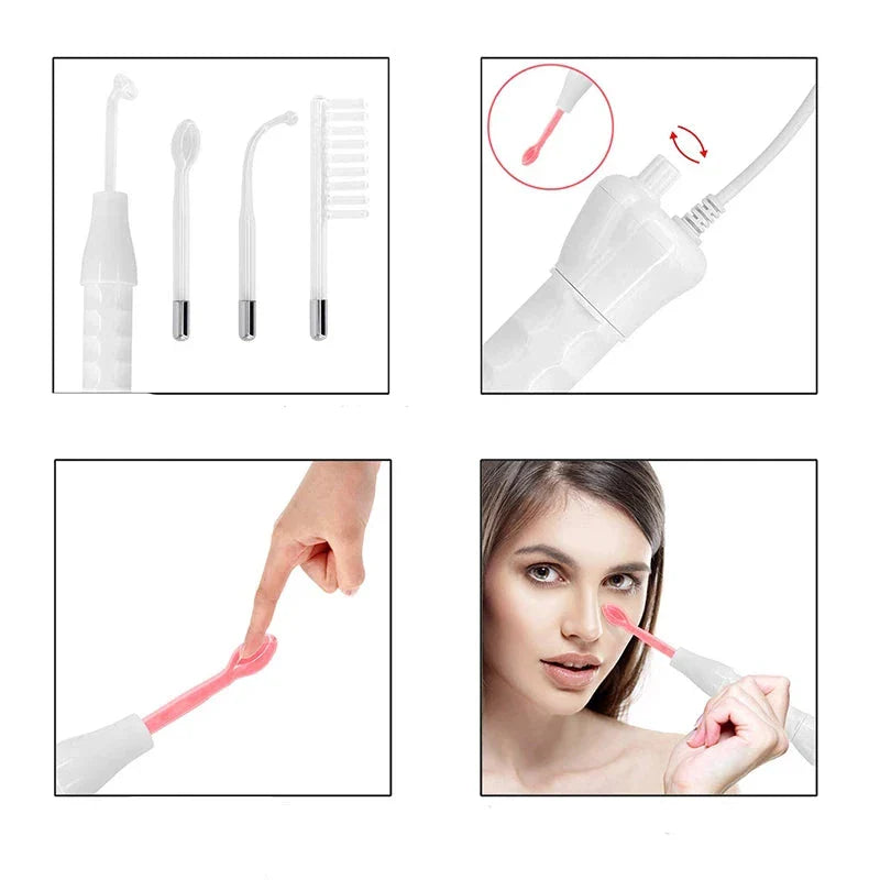 BellaGlow - High-Frequency Electrode Wand for Skin Tightening & Wrinkle Removal