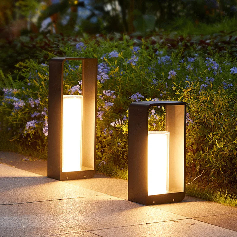 Mason Stainless Steel Solar Garden Lights - Waterproof Outdoor Light Fixtures