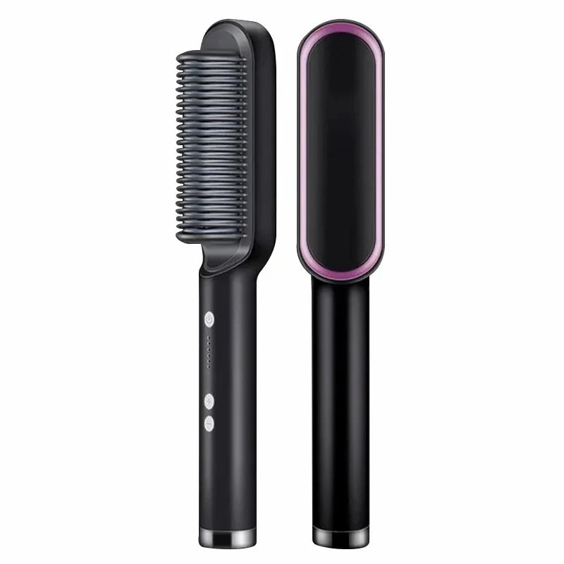 MaxWave - 2-in-1 Straightening & Curling Brush
