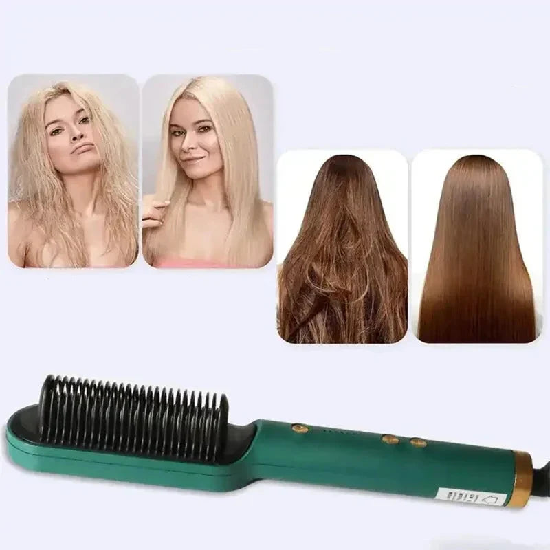 MaxWave - 2-in-1 Straightening & Curling Brush