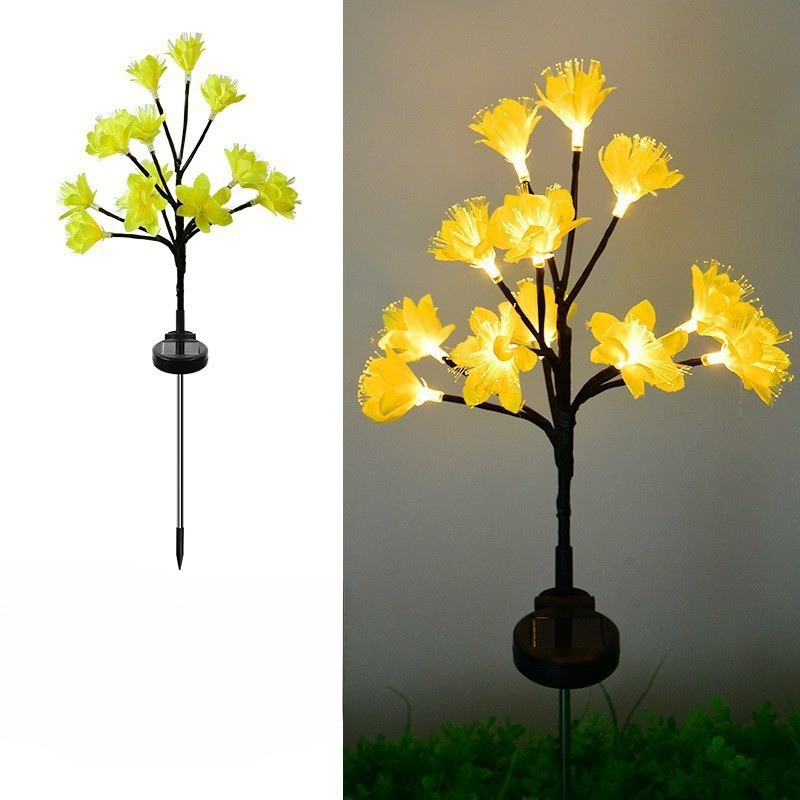 Sunny Wild Fennel Lights - 6-Pack Solar Garden Lights with 15 Warm White LEDs