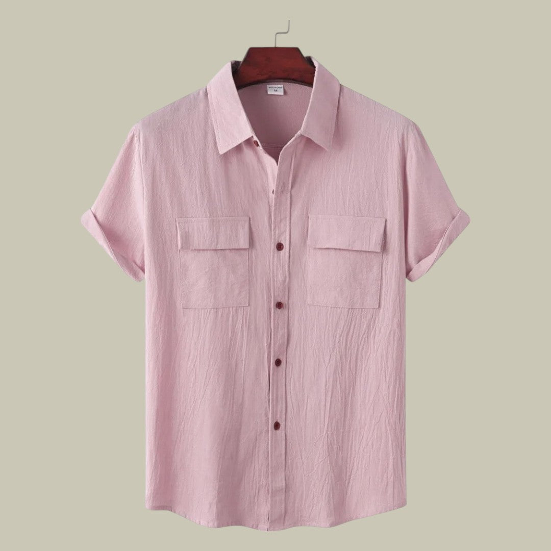 Rocco | Men's Linen Short-Sleeved Shirt