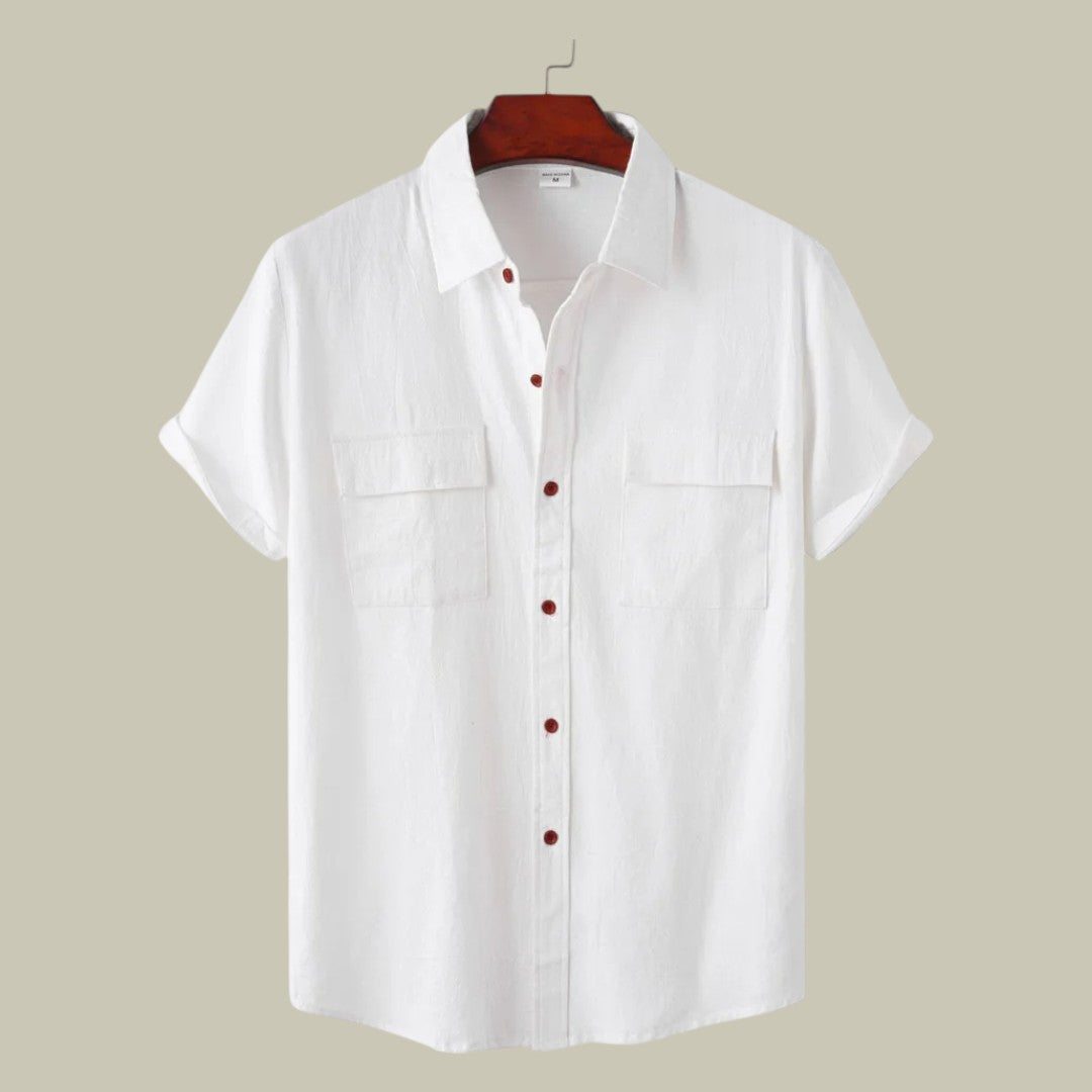 Rocco | Men's Linen Short-Sleeved Shirt