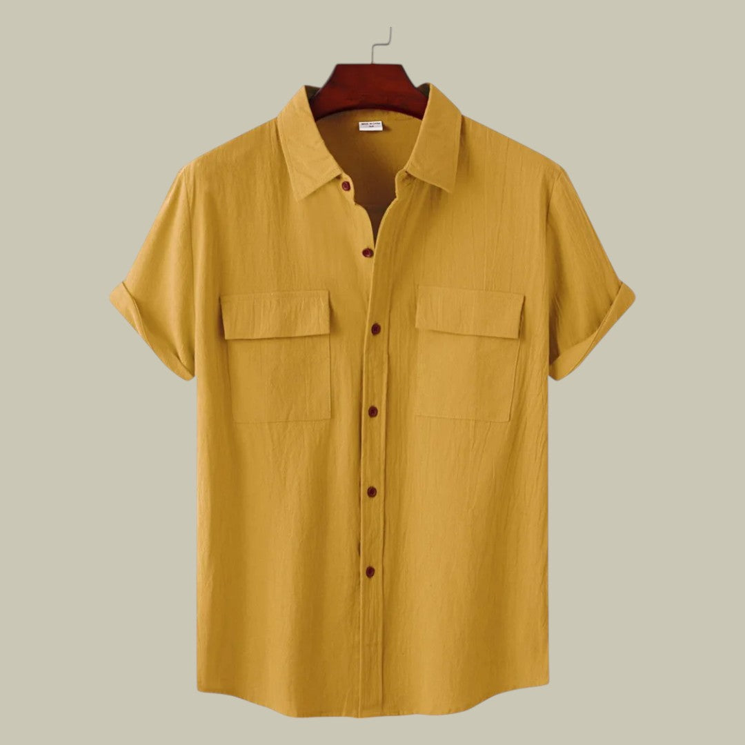 Rocco | Men's Linen Short-Sleeved Shirt