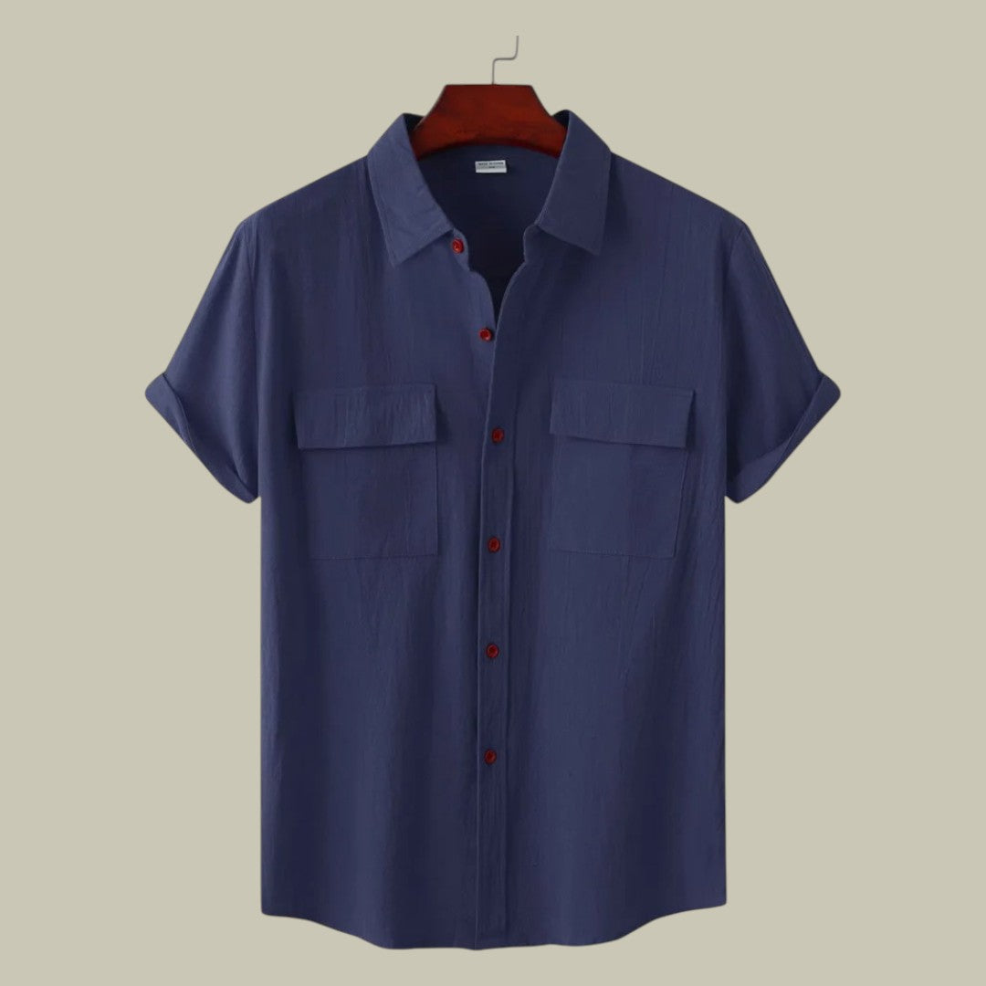 Rocco | Men's Linen Short-Sleeved Shirt