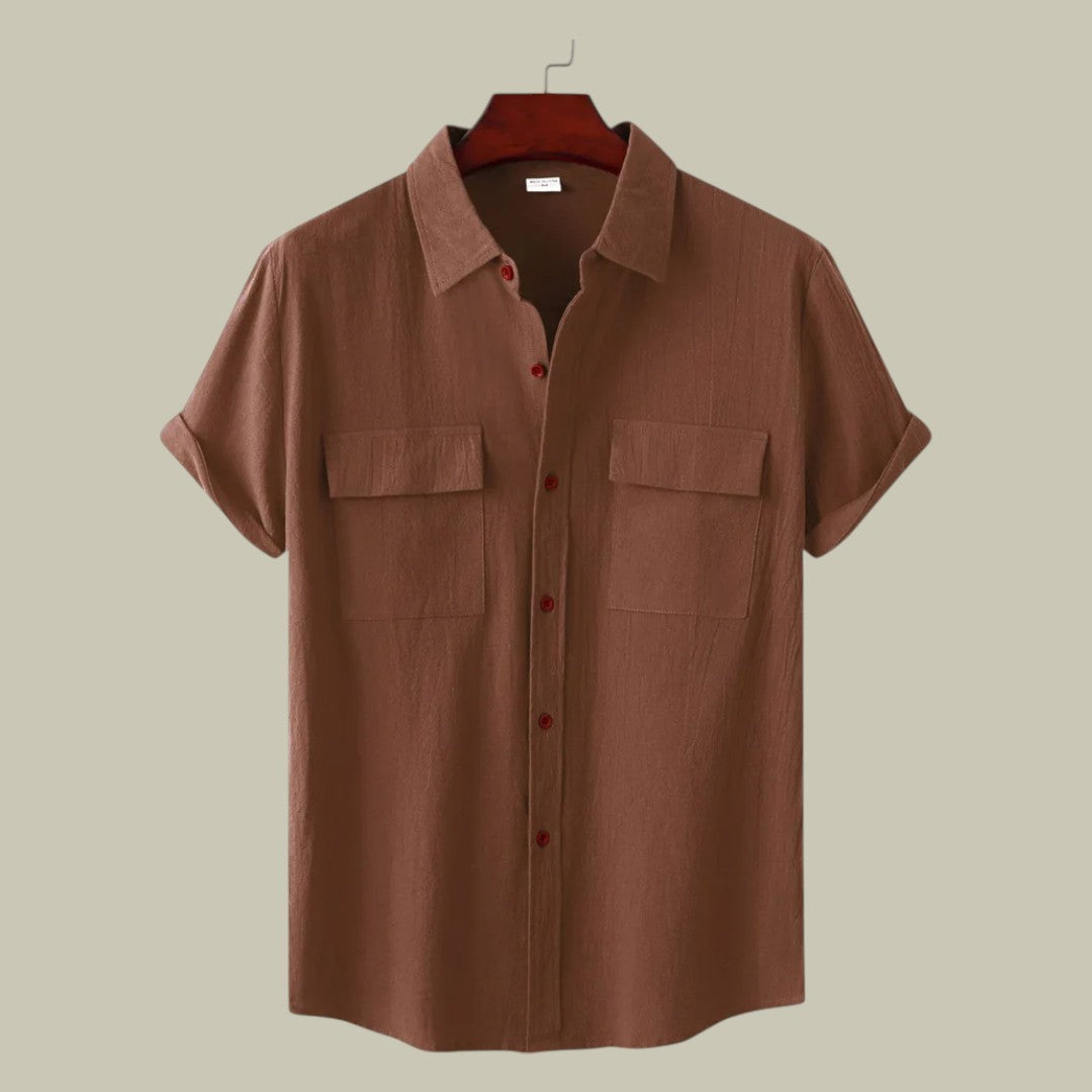 Rocco | Men's Linen Short-Sleeved Shirt