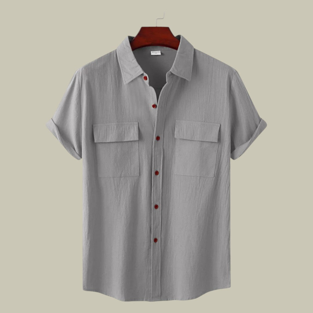 Rocco | Men's Linen Short-Sleeved Shirt