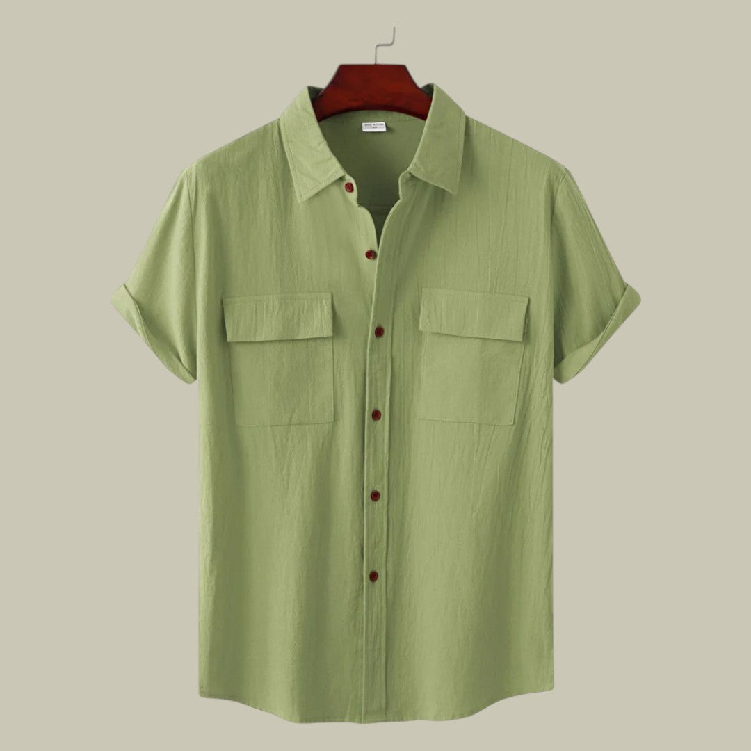 Rocco | Men's Linen Short-Sleeved Shirt