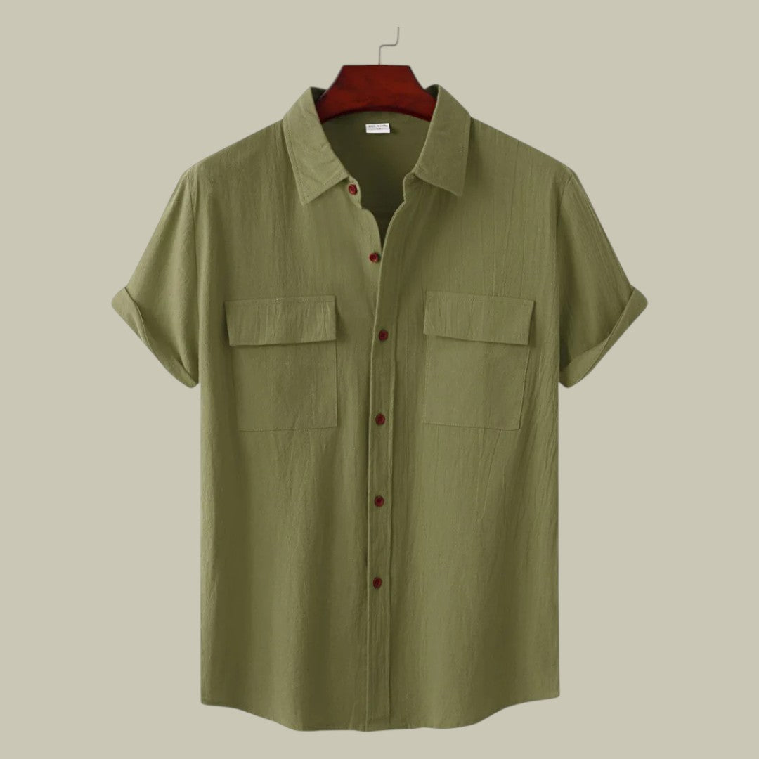 Rocco | Men's Linen Short-Sleeved Shirt