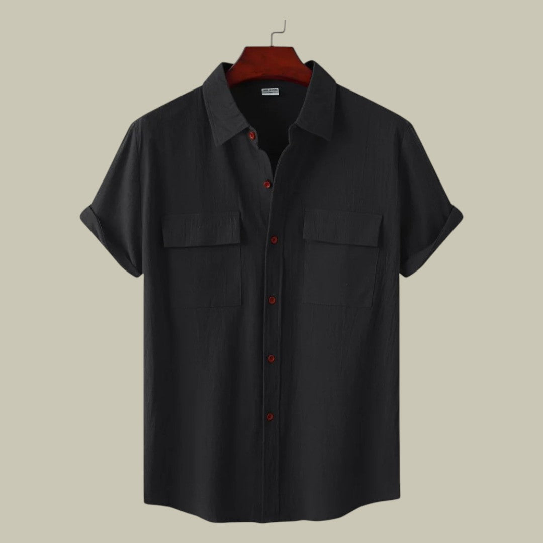 Rocco | Men's Linen Short-Sleeved Shirt