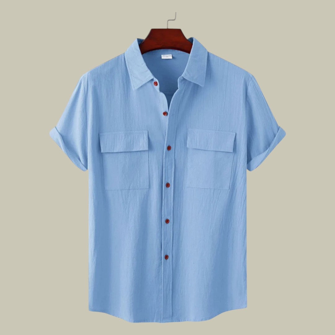 Rocco | Men's Linen Short-Sleeved Shirt