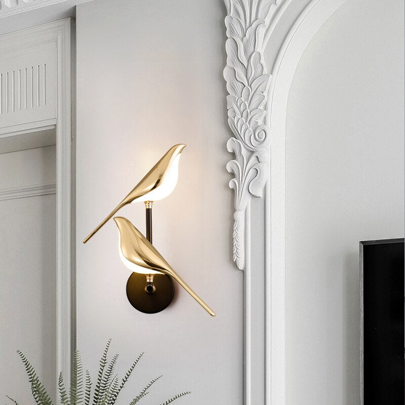 LunaLight – Modern LED Bird Wall Lamp
