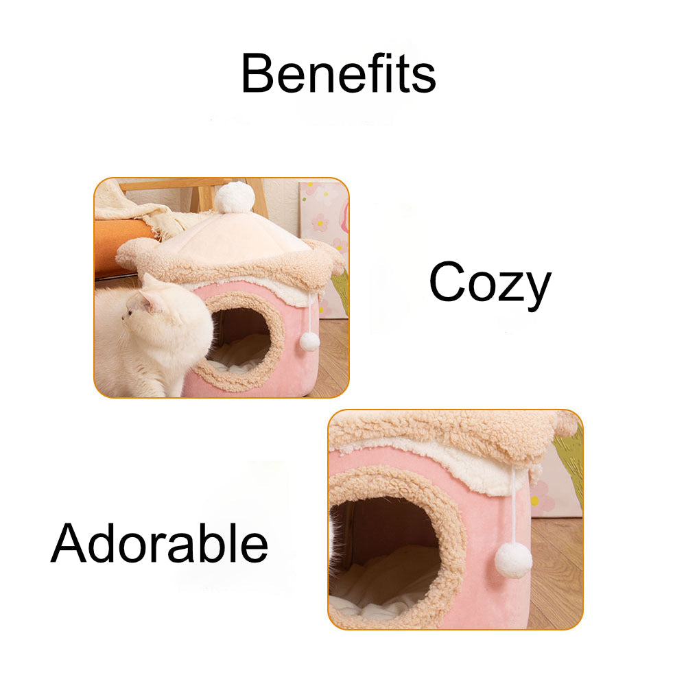 Cozy Cupcake - Soft Sided Pet House with Plush Comfort