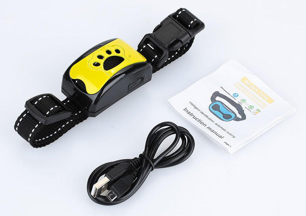 Furfuras Rechargeable Anti Bark Collar - Dual Ultrasonic and Shock Modes