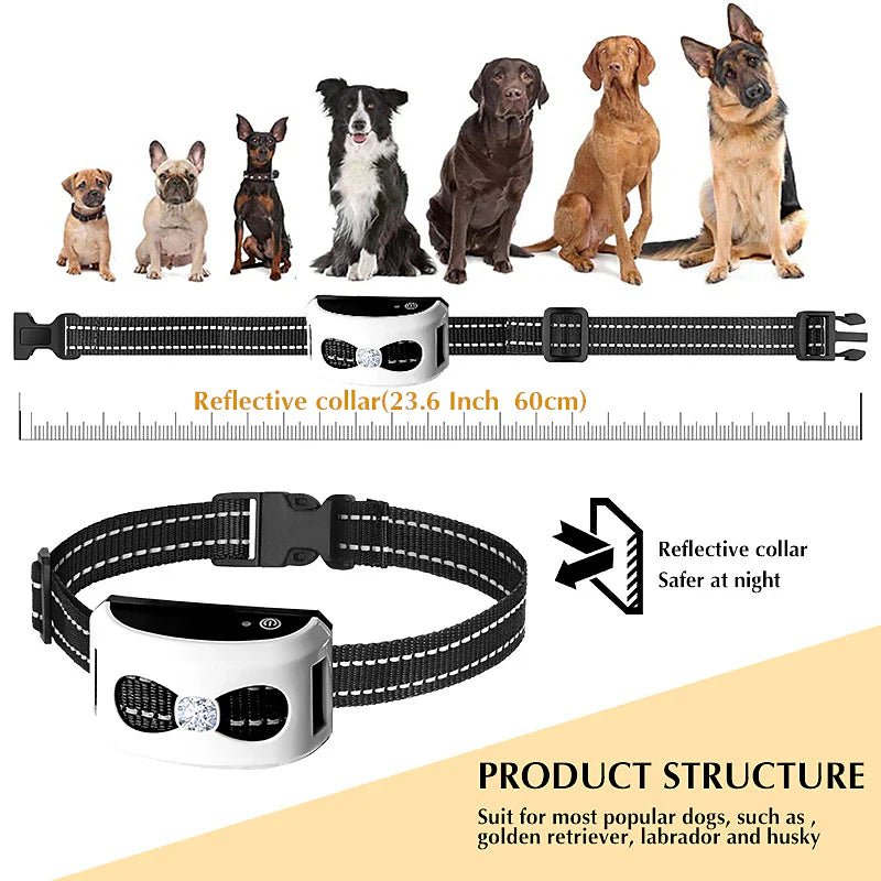 2-in-1 Wireless Dog Barrier & Outdoor Training Collar - 9 Meters to 244 Meters Radius