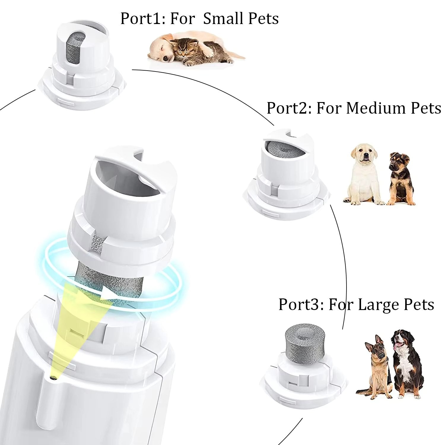 Tucker - Rechargeable Nail Grinder and Clipper with LED Light