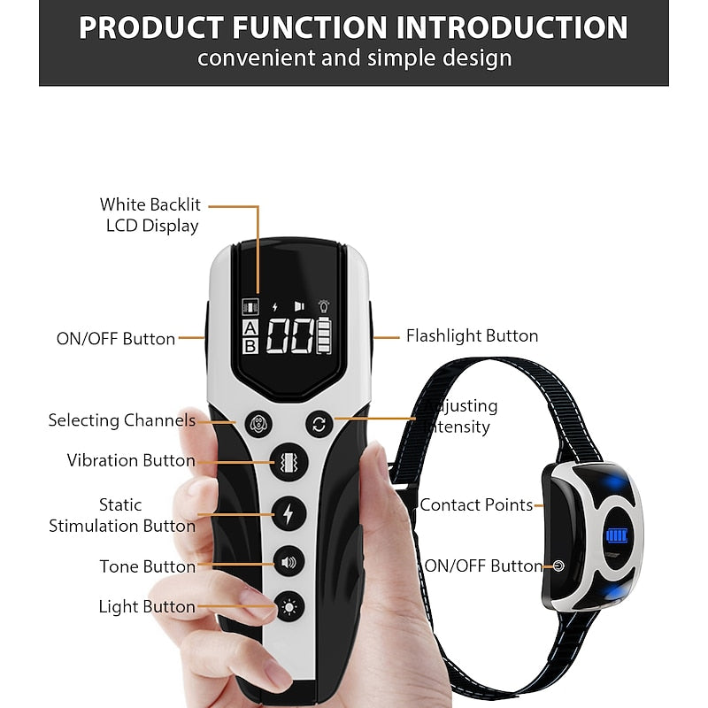 Effective Dog Training Device with Remote Control