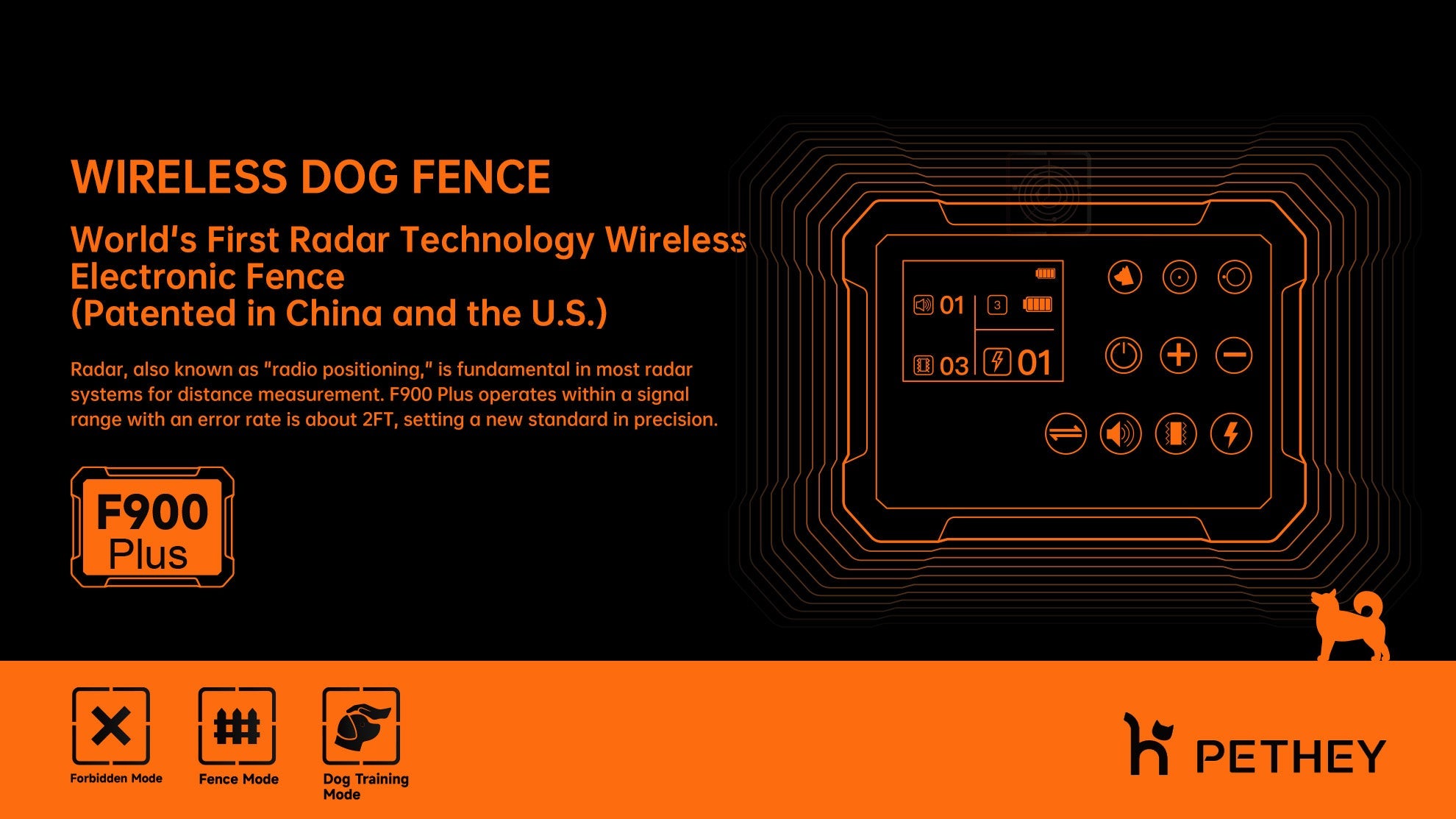 Multi-Purpose Wireless Canine Barrier and Training System