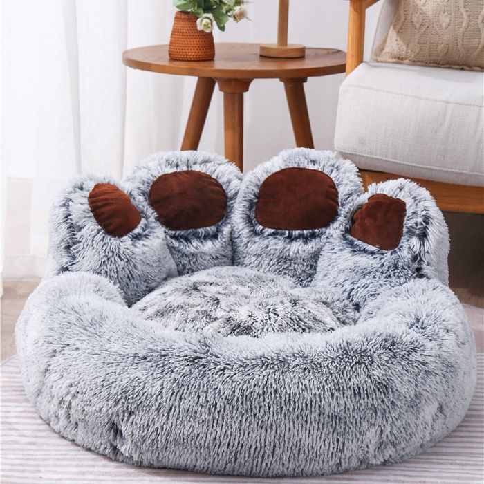 Stella - Calming Dog Bed with Paw-Shaped Design