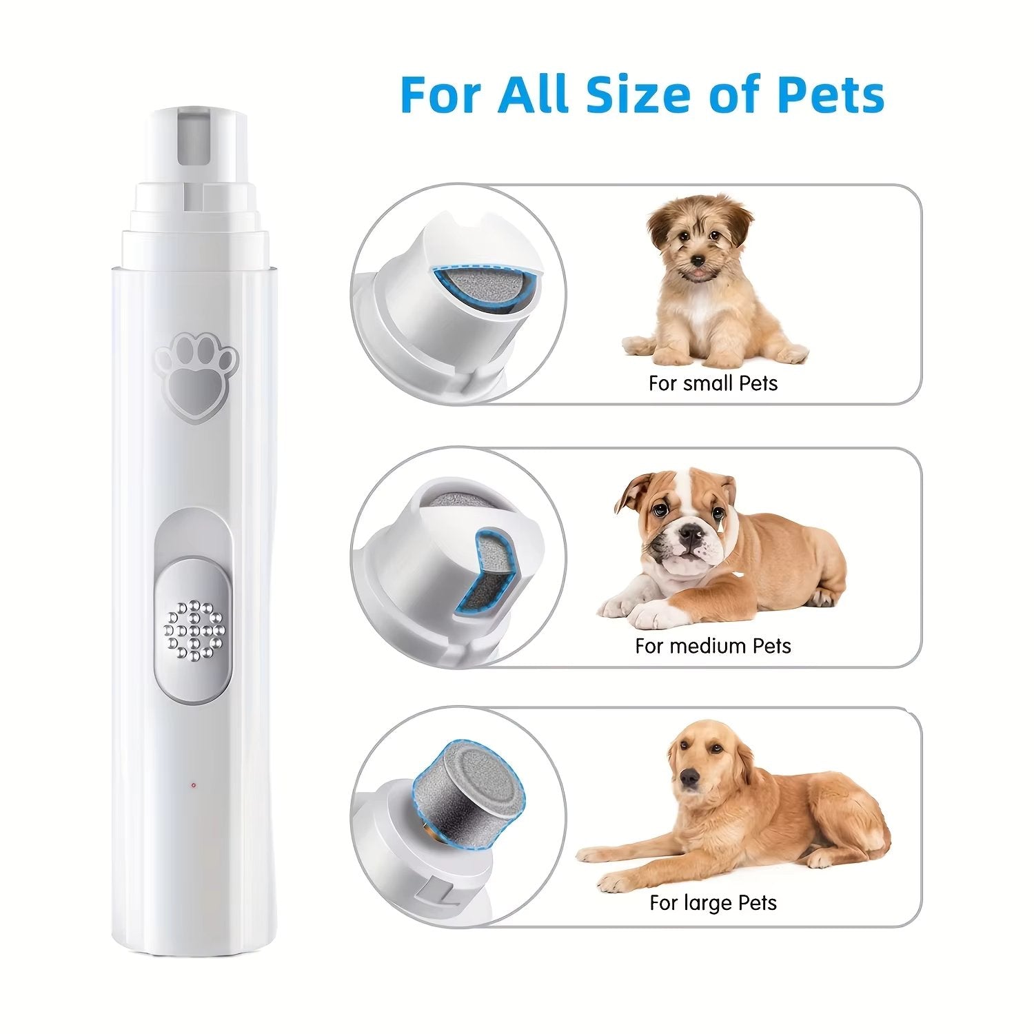 Stella - Rechargeable Dog Nail Grinder with Diamond Bit