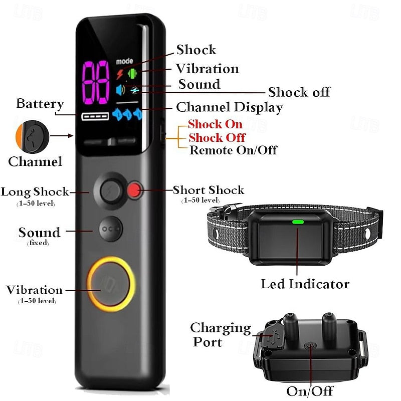 Smart Dog Training Collar with Remote Control