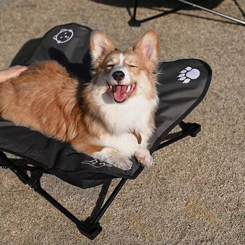 Outdoor Foldable Puppy Bed - Lightweight Travel Pet Cot