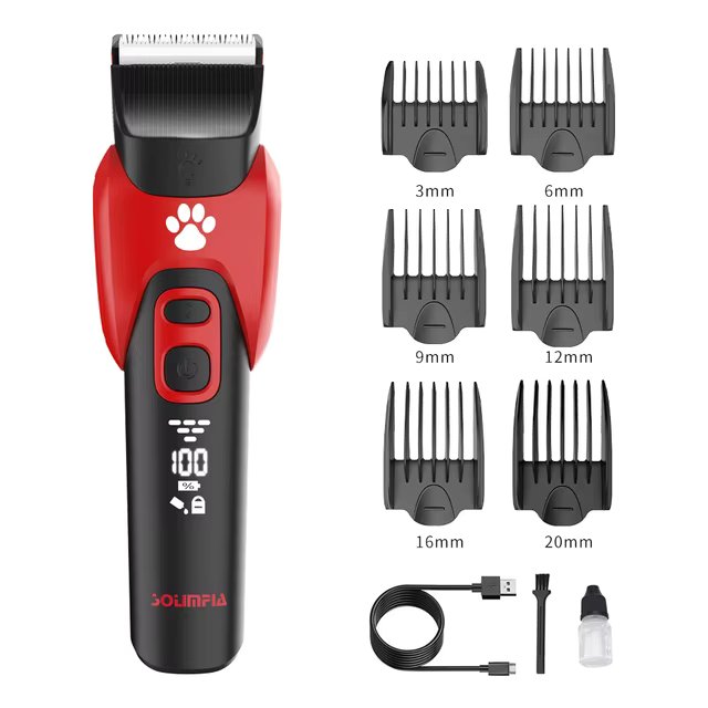 Canine - Hair Clippers with Adjustable Comb Attachments