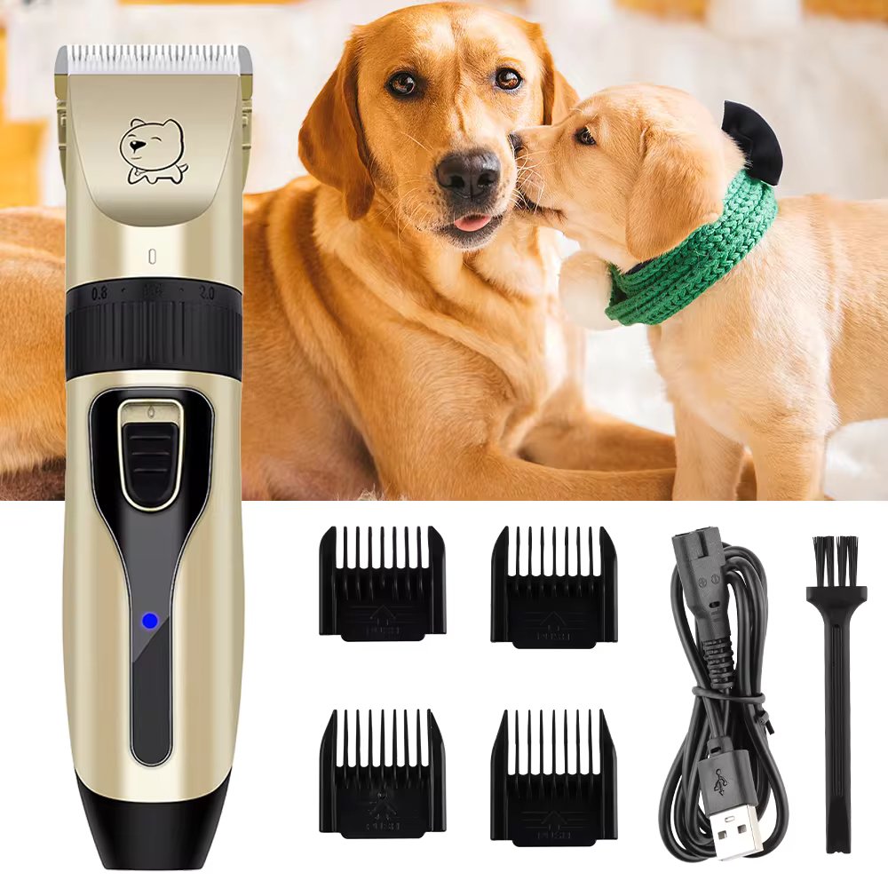 Nala - Cordless Dog Hair Trimmer with Precision Blades and 4 Guide Combs