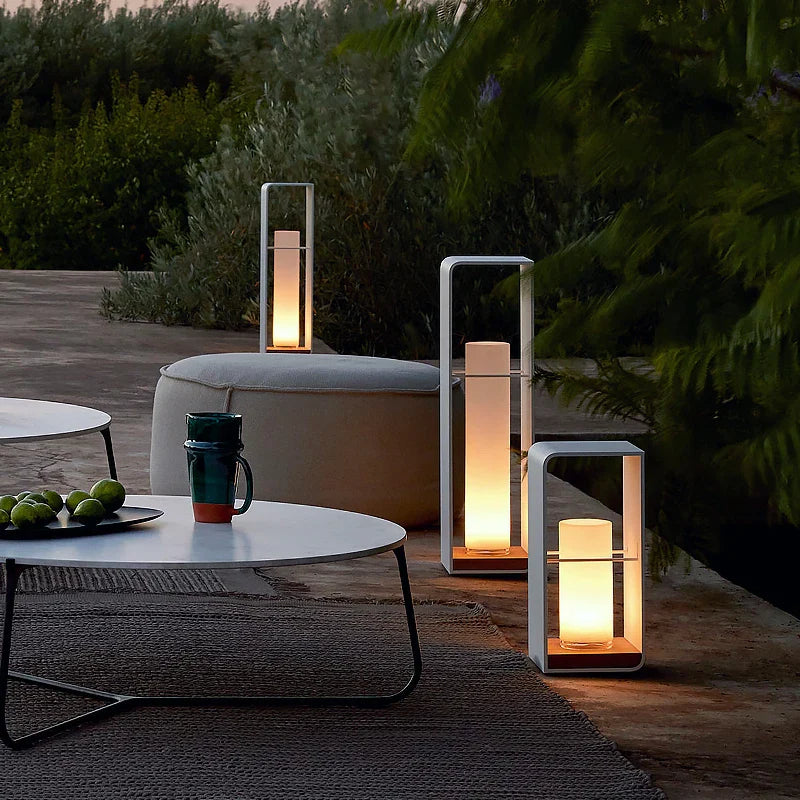 Mason Stainless Steel Solar Garden Lights - Waterproof Outdoor Light Fixtures