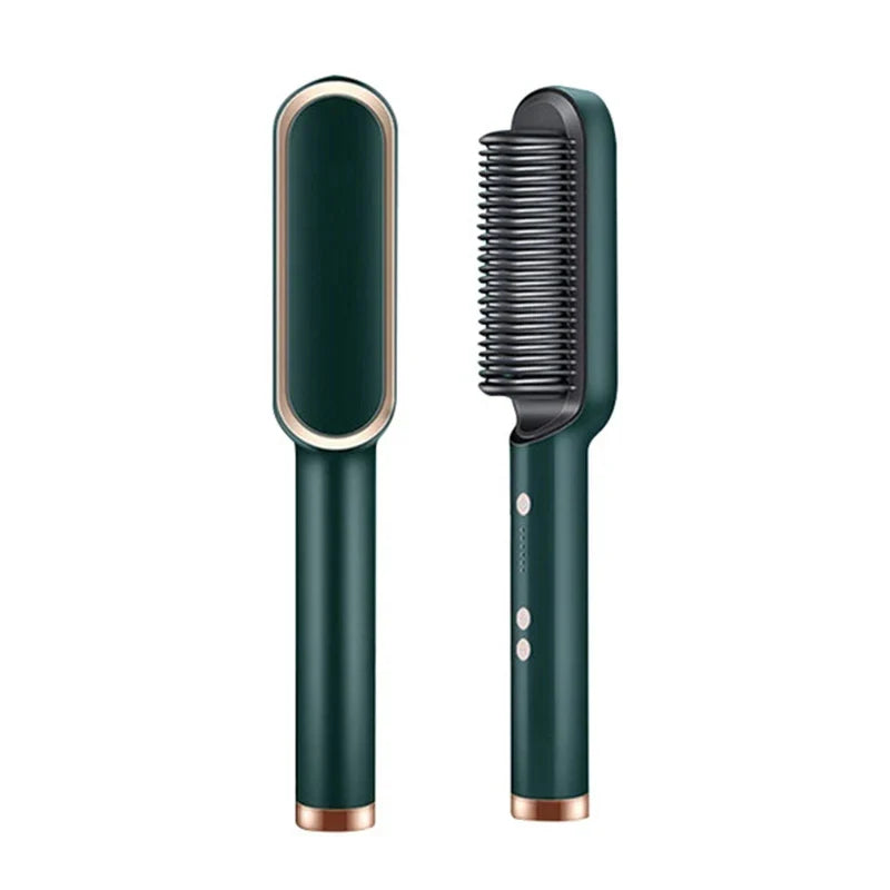 MaxWave - 2-in-1 Straightening & Curling Brush