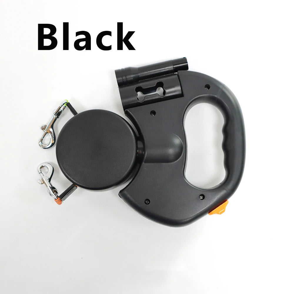 Wigloo | Retractable Dual Doggie Leash with LED Light