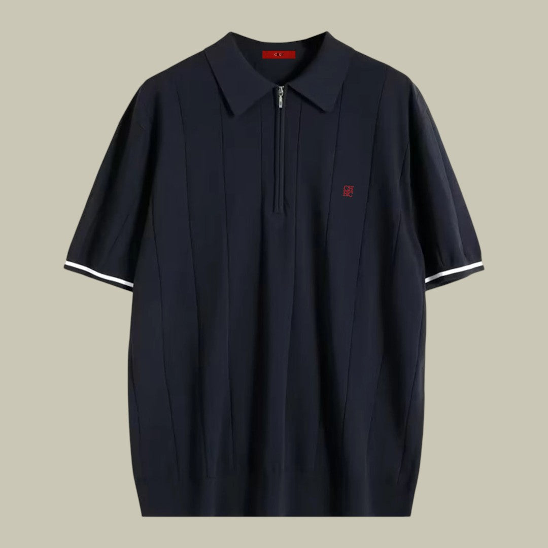 Autumn | Jack's Ribbed Knit Polo Shirt