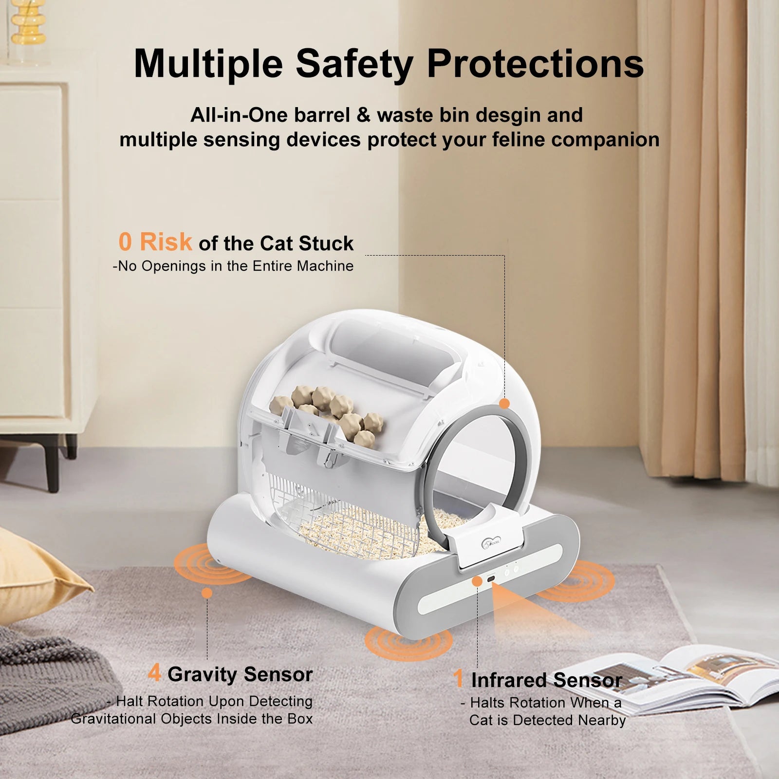 Rio | Automatic Cat Litter Box Self Cleaning