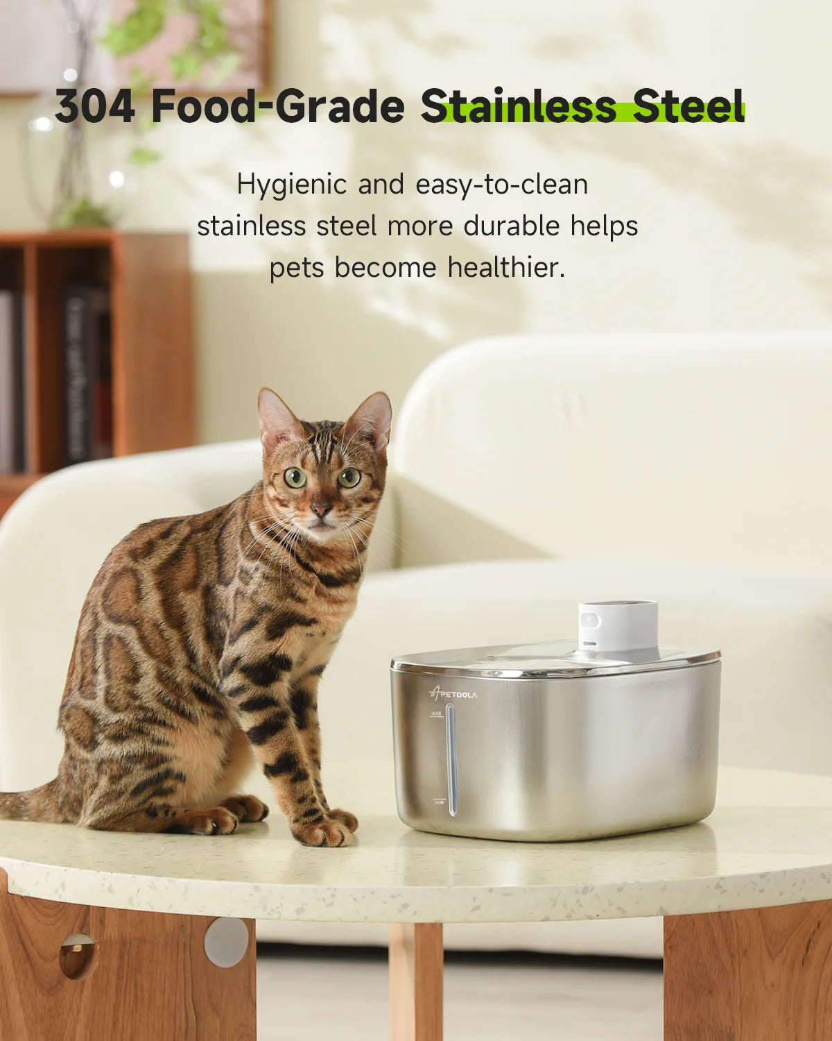 Finn |  Auto Sensor Drinking Fountain - Pet Water Dispenser