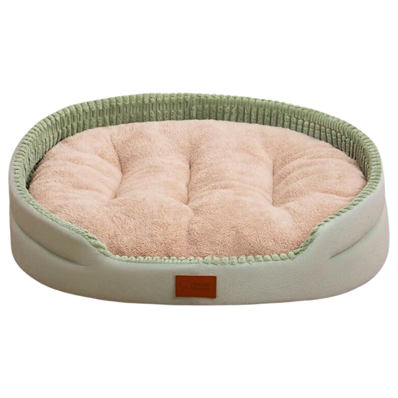 Leo - Calming Dog Bed with Luxurious Striped Design