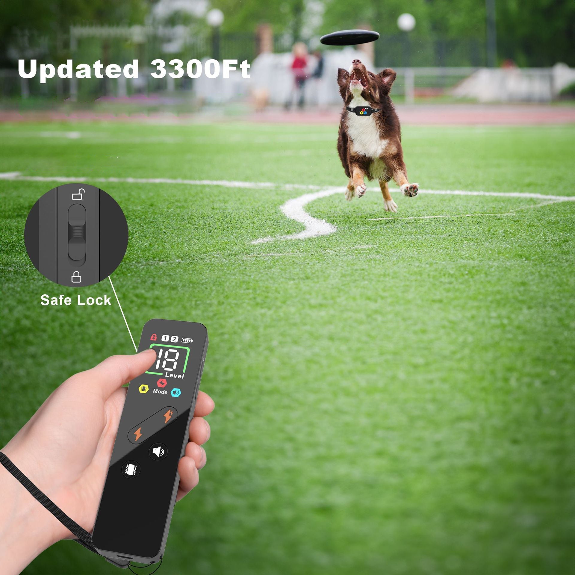 Upgraded Furfuras Waterproof Dog Training Collar with Remote