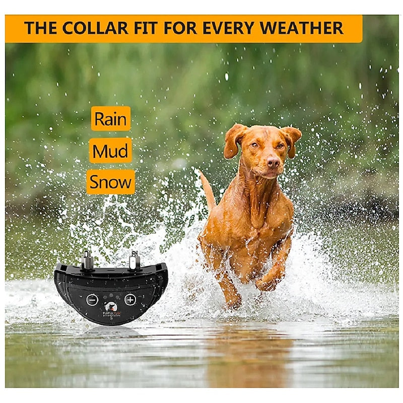 Triple Pack Waterproof Rechargeable Dog Bark Training Device